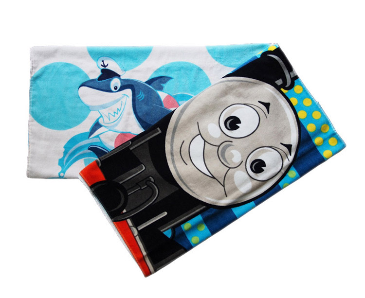 Thomas reactive printed bath towel