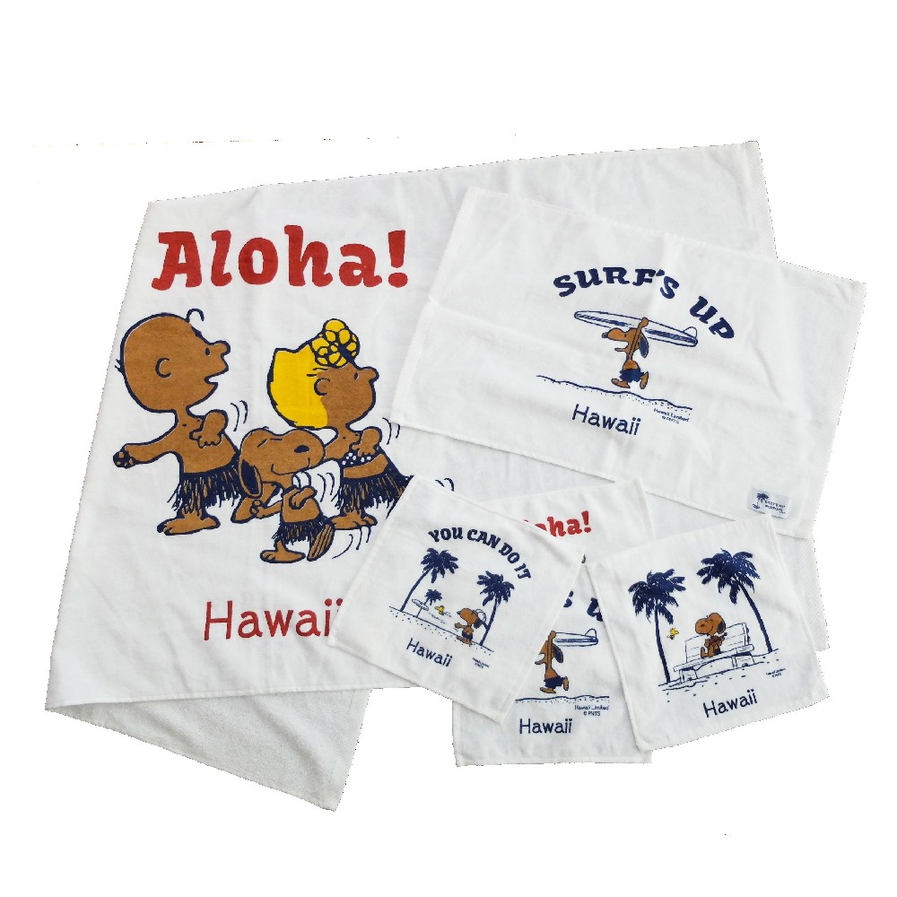 Snoopy painted printed towel